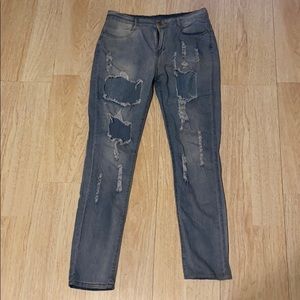 2/$10 Destroyed  skinny jeans